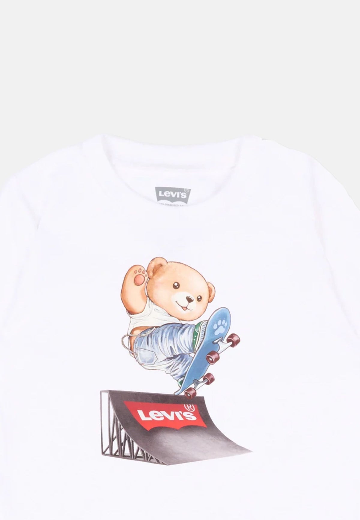 LVB SKATER LEVI TEE & DENIM - BRIGHT WHITE