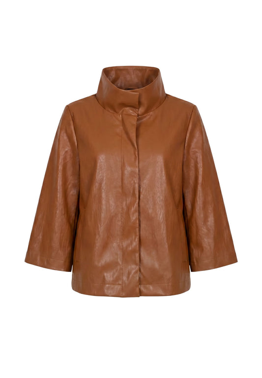 GIUBBINO ECOPELLE - DARK CHOCOLATE