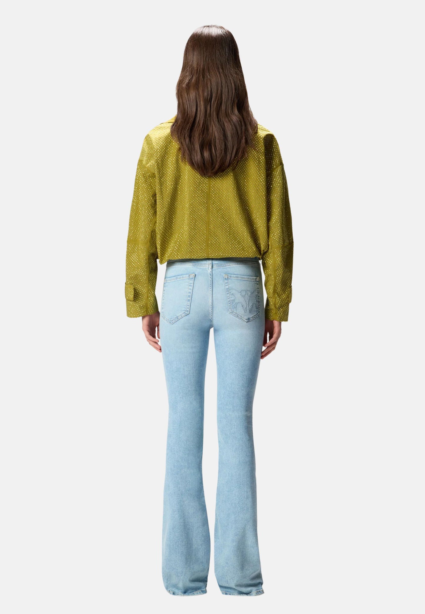 FLORA FLARE LIGHT WASH DENIM STRETCH - LAVAGGIO M