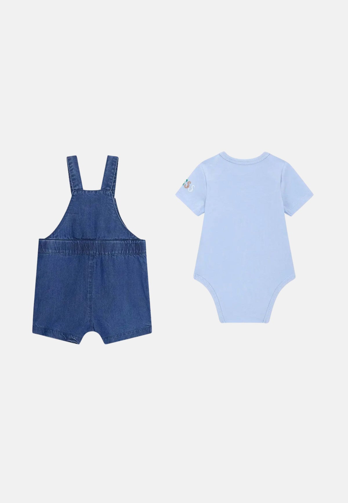 SET SS BODY+CHAMBRAY ROMPER - ARCTIC SKY