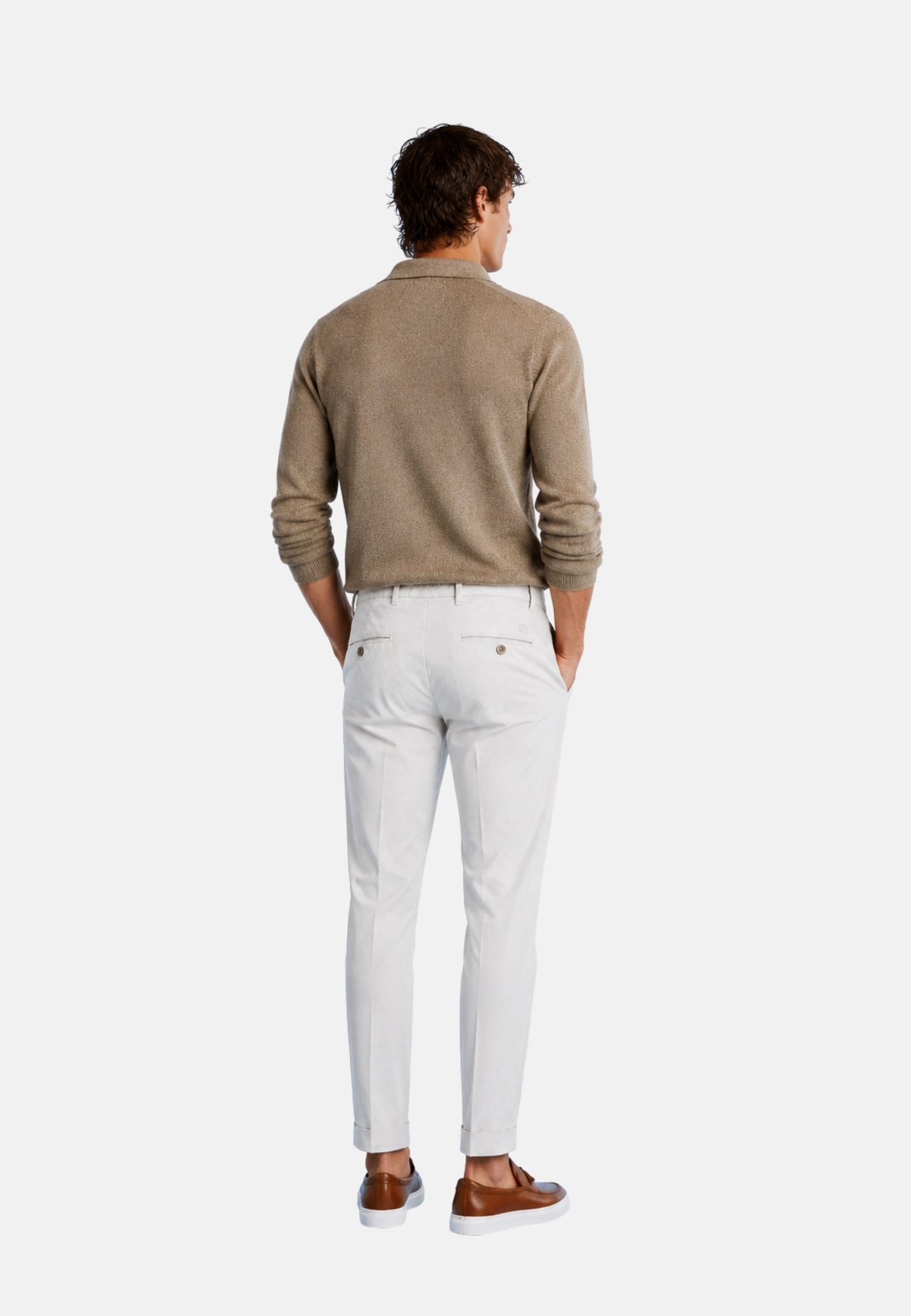 PANTALONE SLIM - PANNA