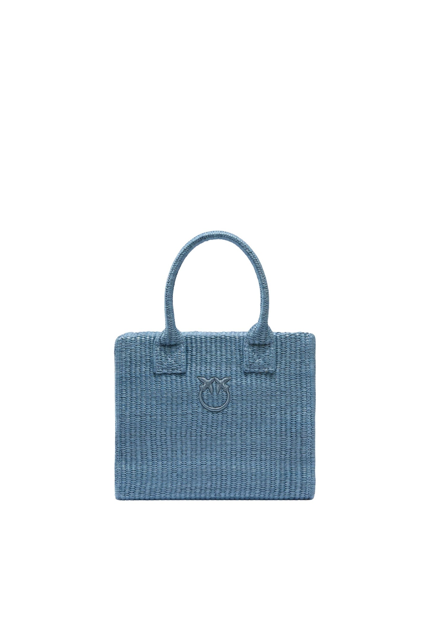 BEACH SHOPPER MINI RAFIA - LIGHT BLUE