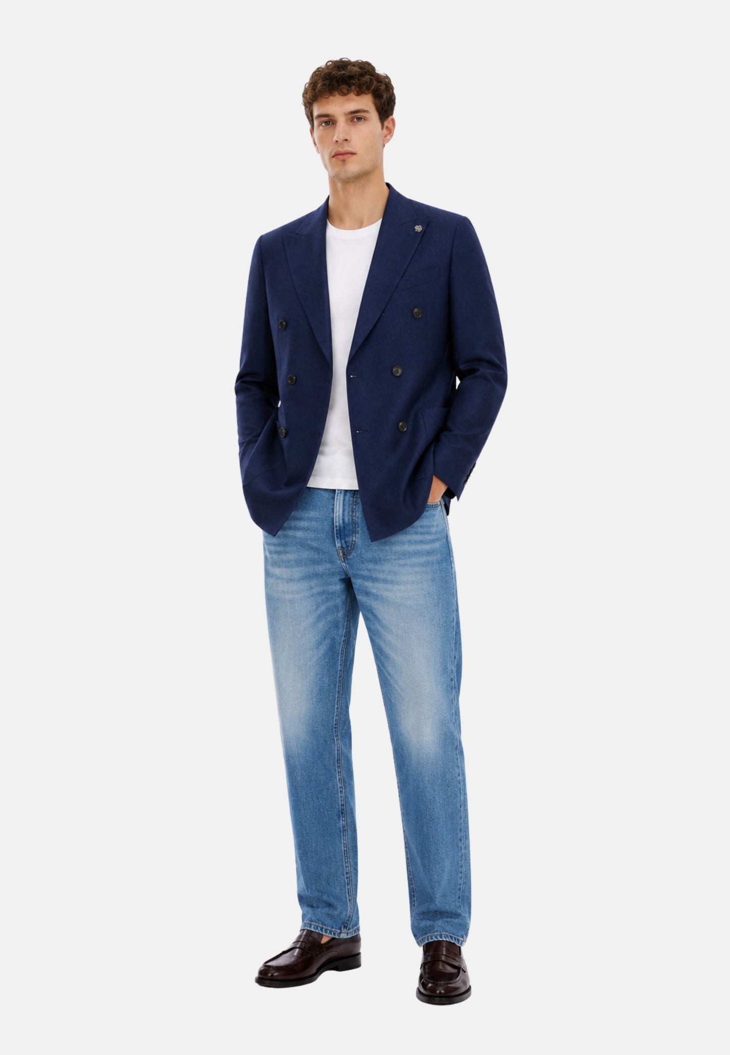 GIACCA DOPPIOPETTO - blu