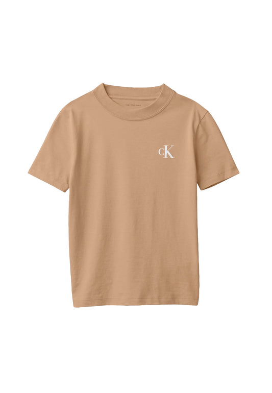 2PACK MONOGRAM TOP - BISCOTTO/AZZURRO