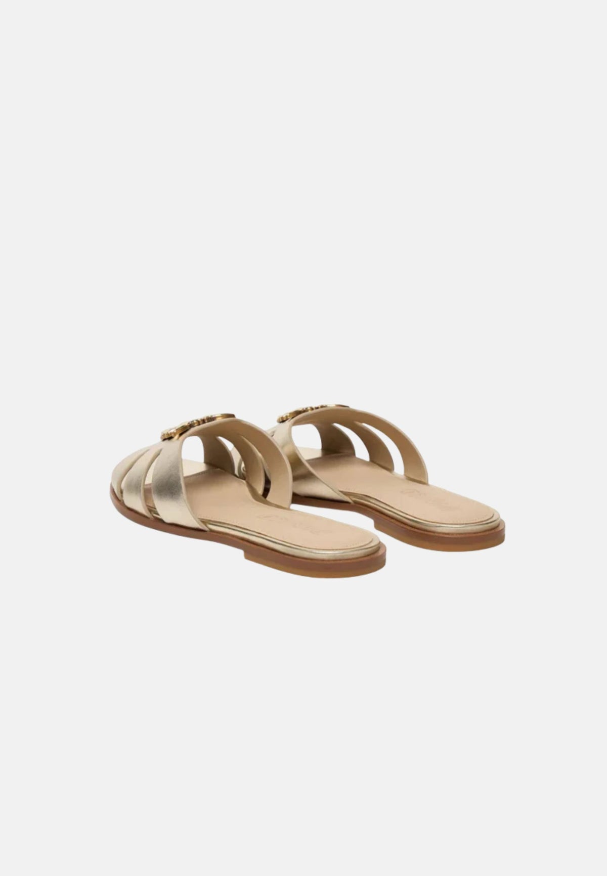 MILLY 04 SLIPPER LAMINATED NAPPA - PLATINUM