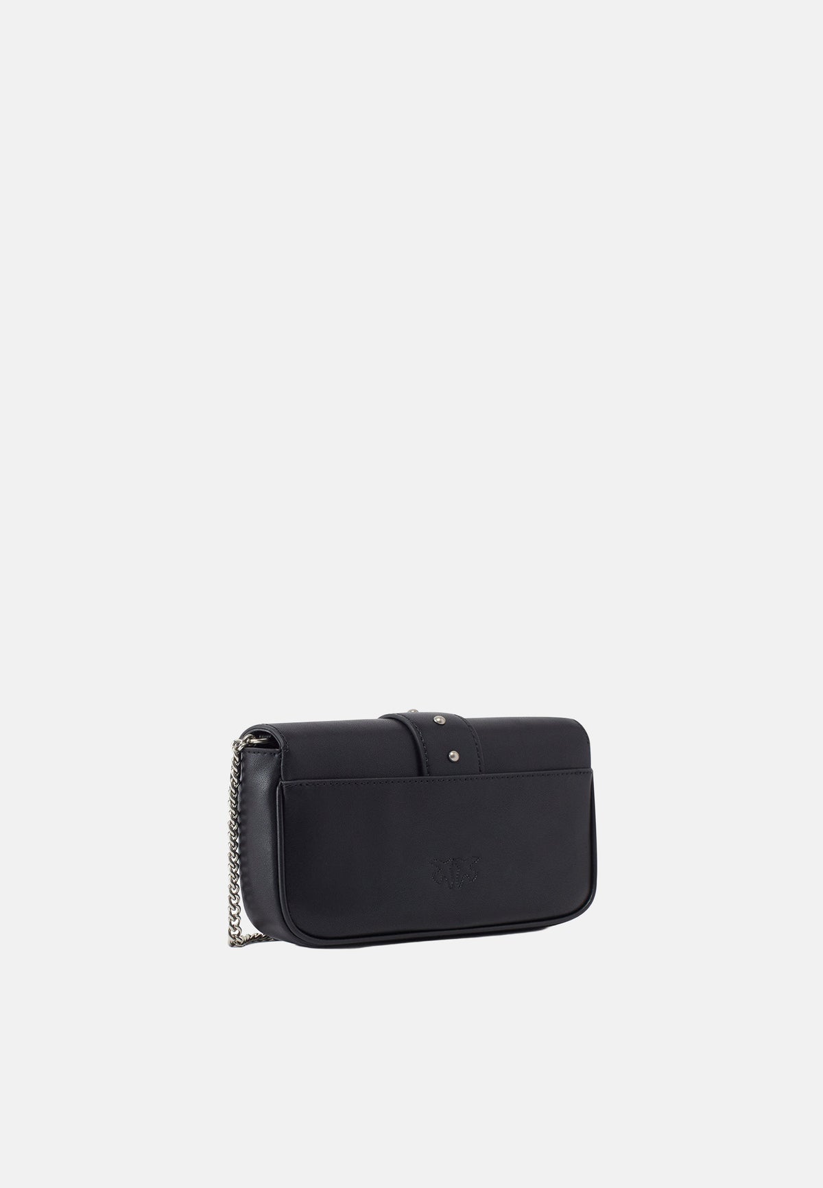 LOVE ONE POCKET C VITELLO SETA - BLACK-ARGENTO