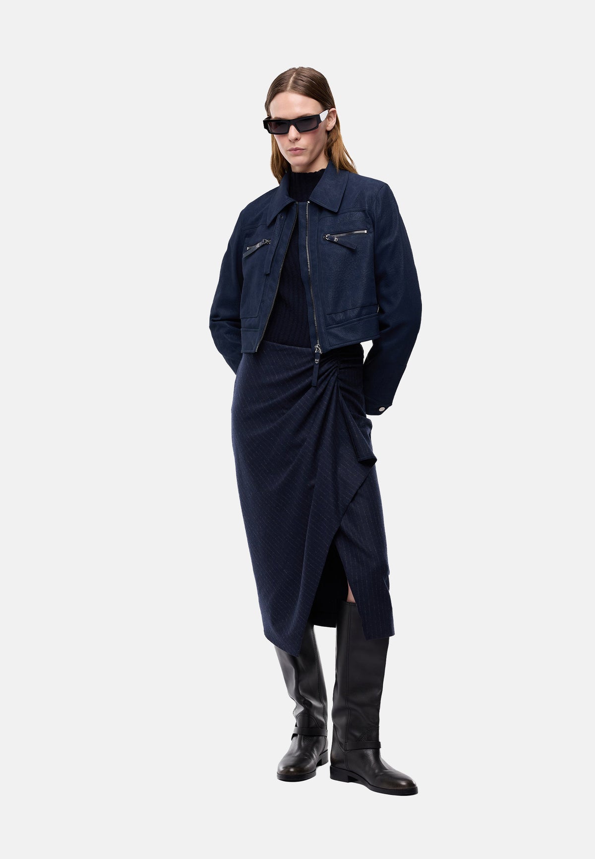 ARZIGNANO GIUBBINO EFFETTO NABUK - DARK BLUE