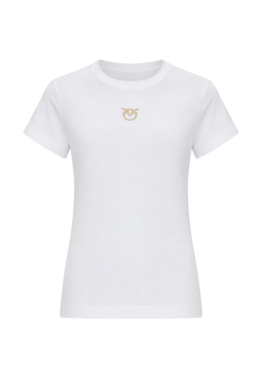 BUSSOLOTTO T-SHIRT JERSEY LOGO 3D - WHITE