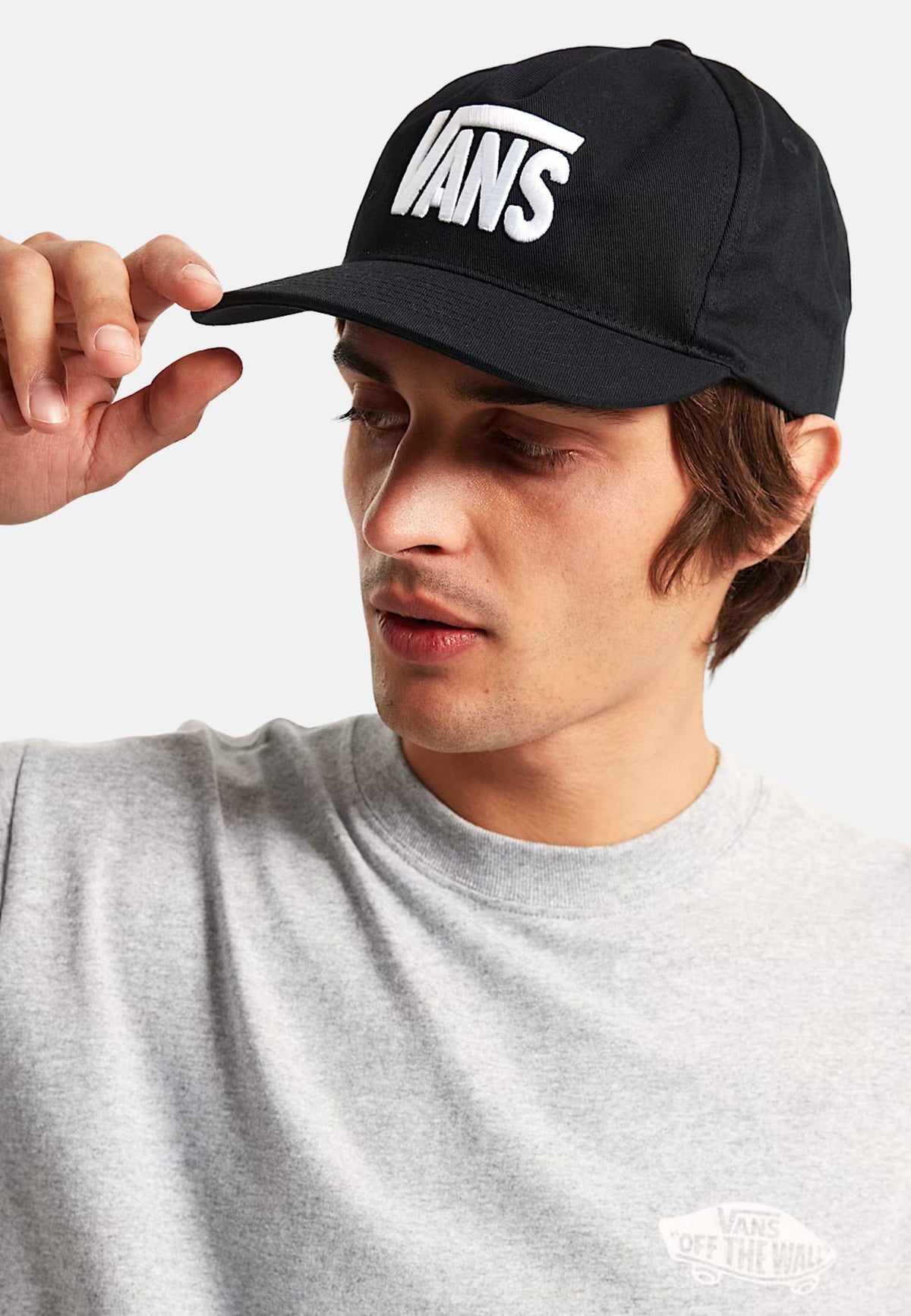 DROP V LOGO SNAPBACK - BLACK