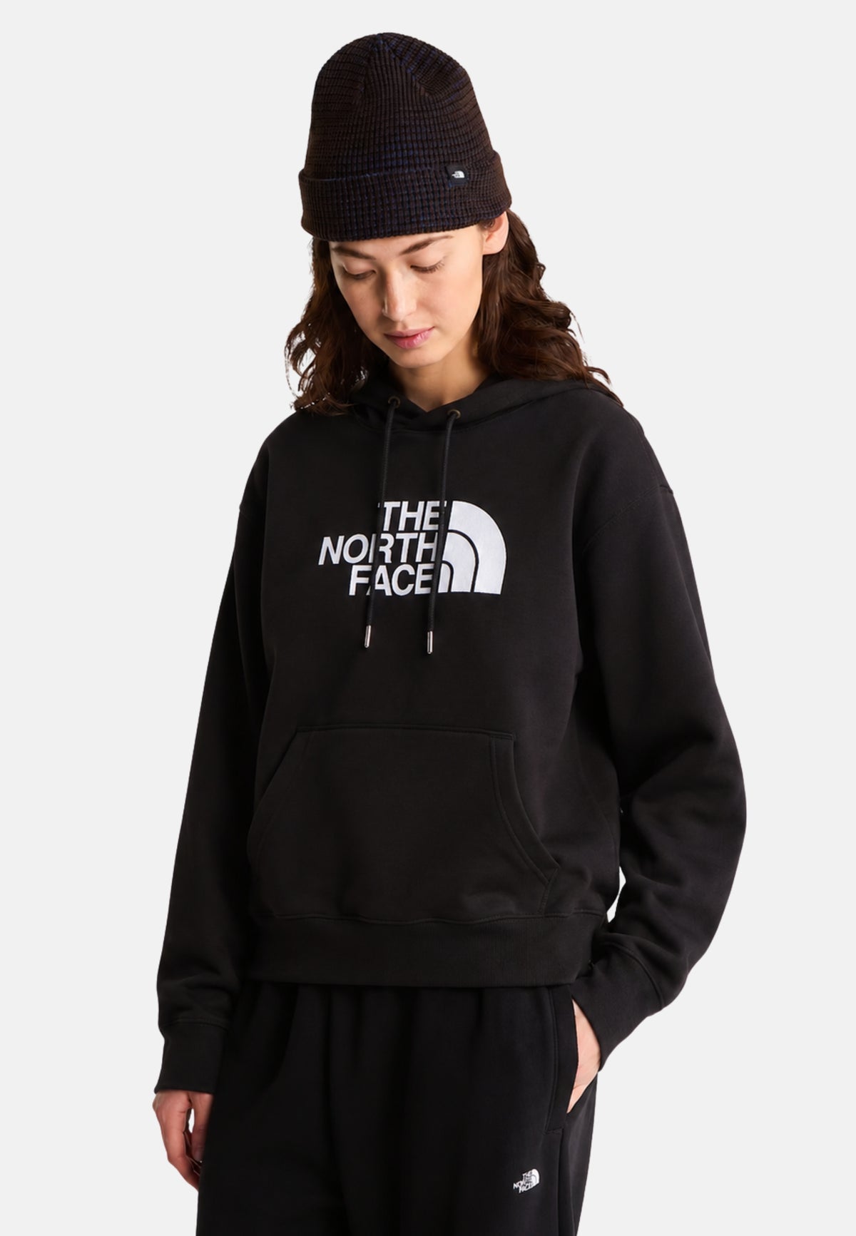 W ESS DP REG HOODIE - TNF BLACK