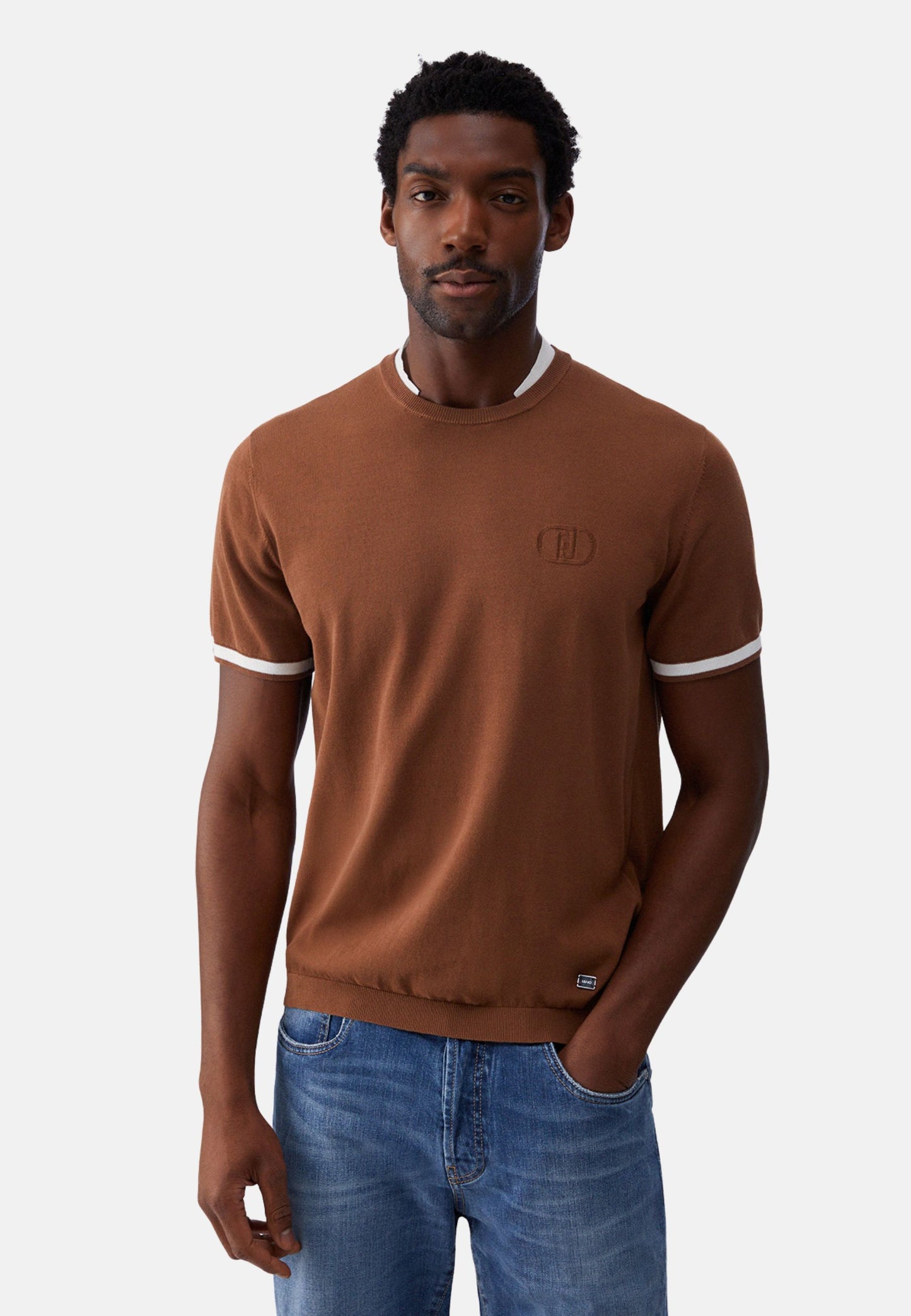 MAGLIA CHIUSA M/C - marrone