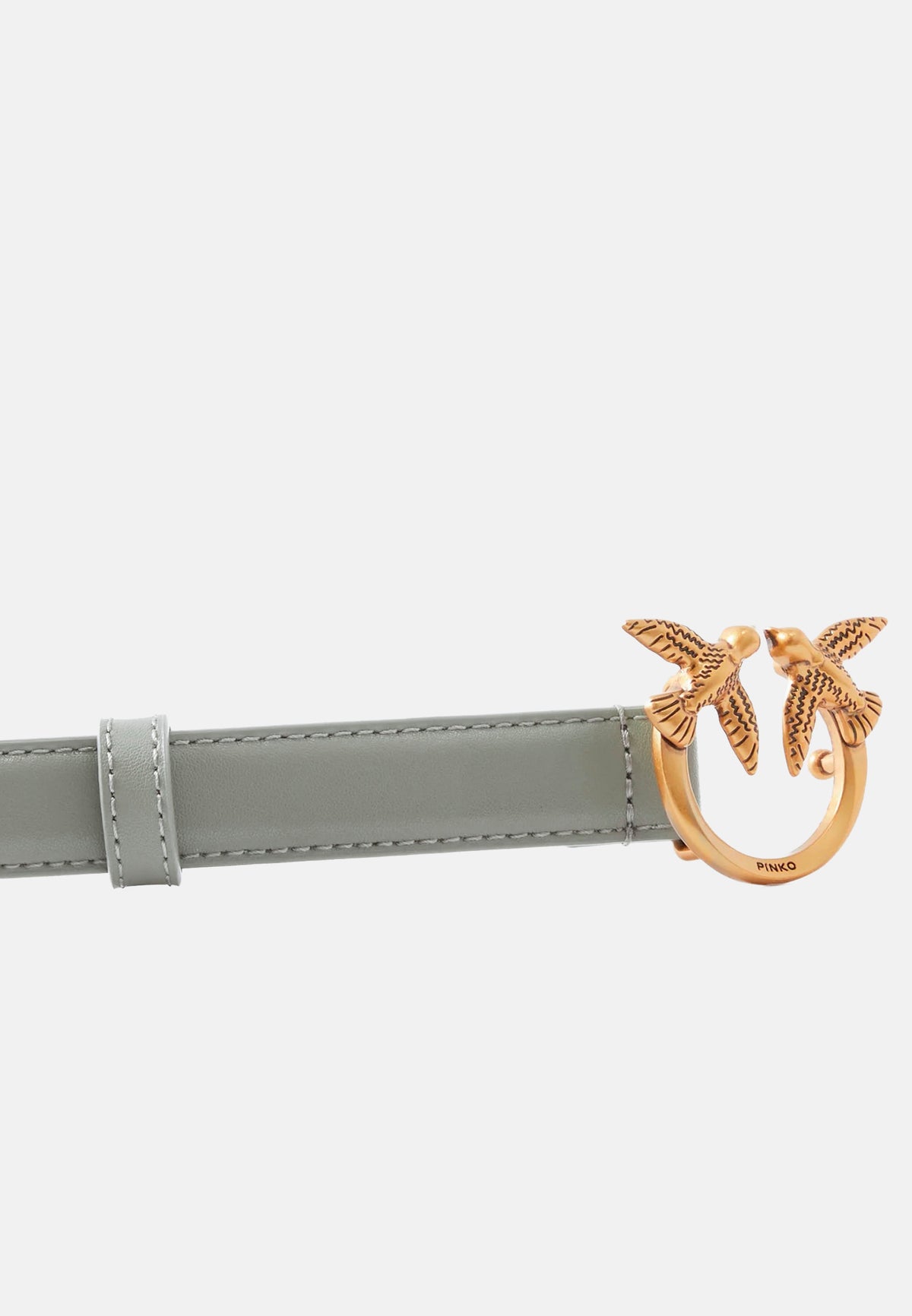 LOVE BERRY H2 BELT.LOW VITELLO SETA - GRIGIO PERLA
