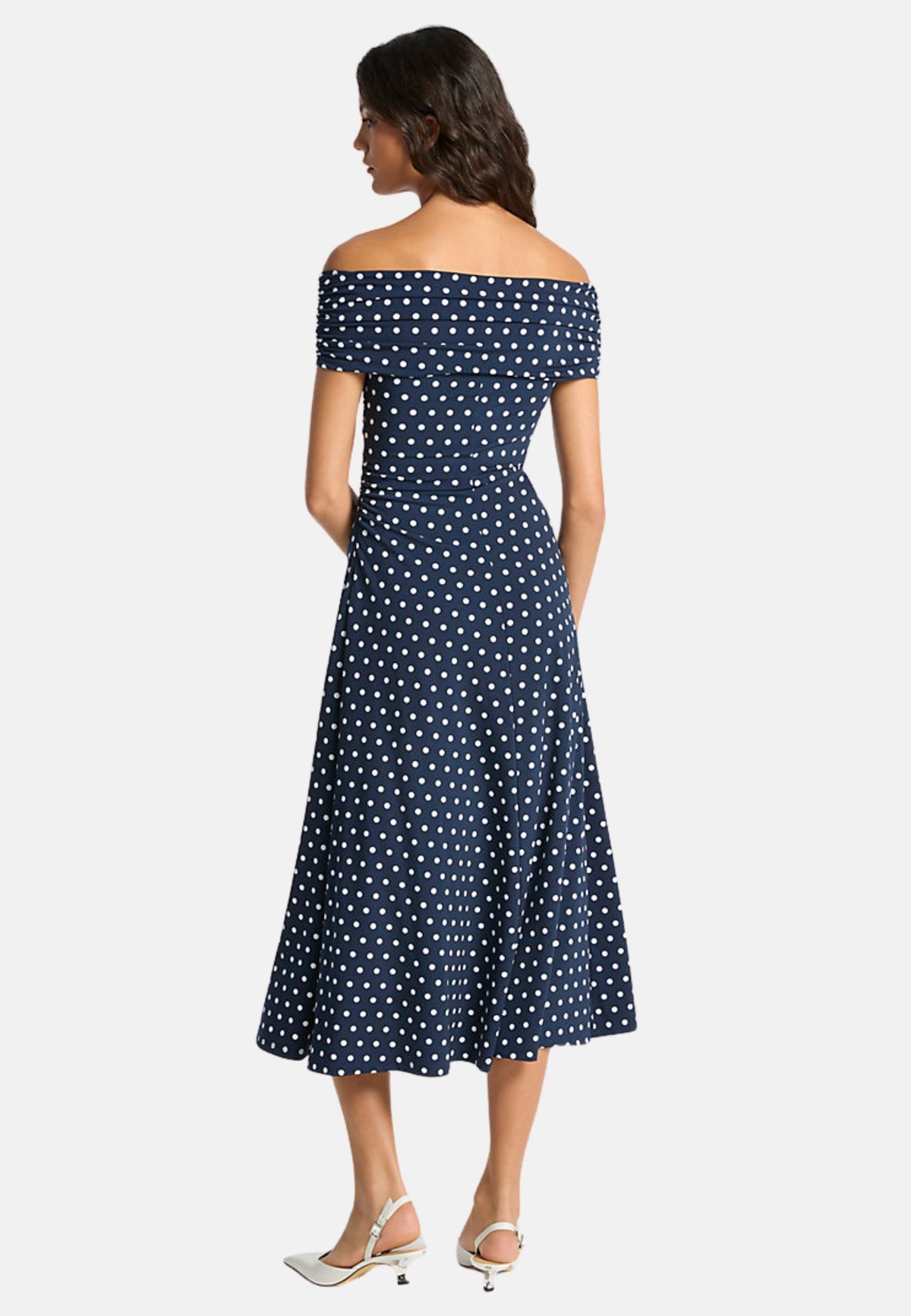 ABITO A POIS - MIDNIGHT BLUE