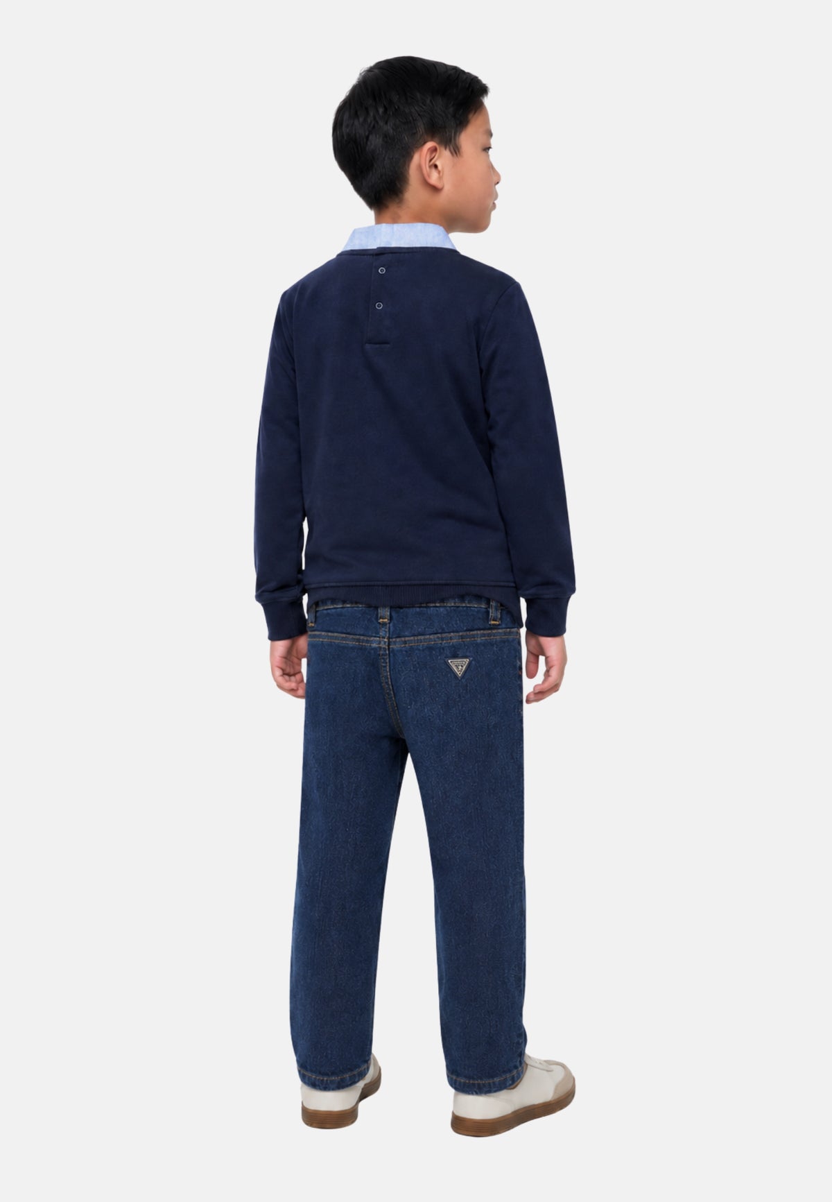 SET LS ACTIVE TOP E/OXFORD - SMART BLUE