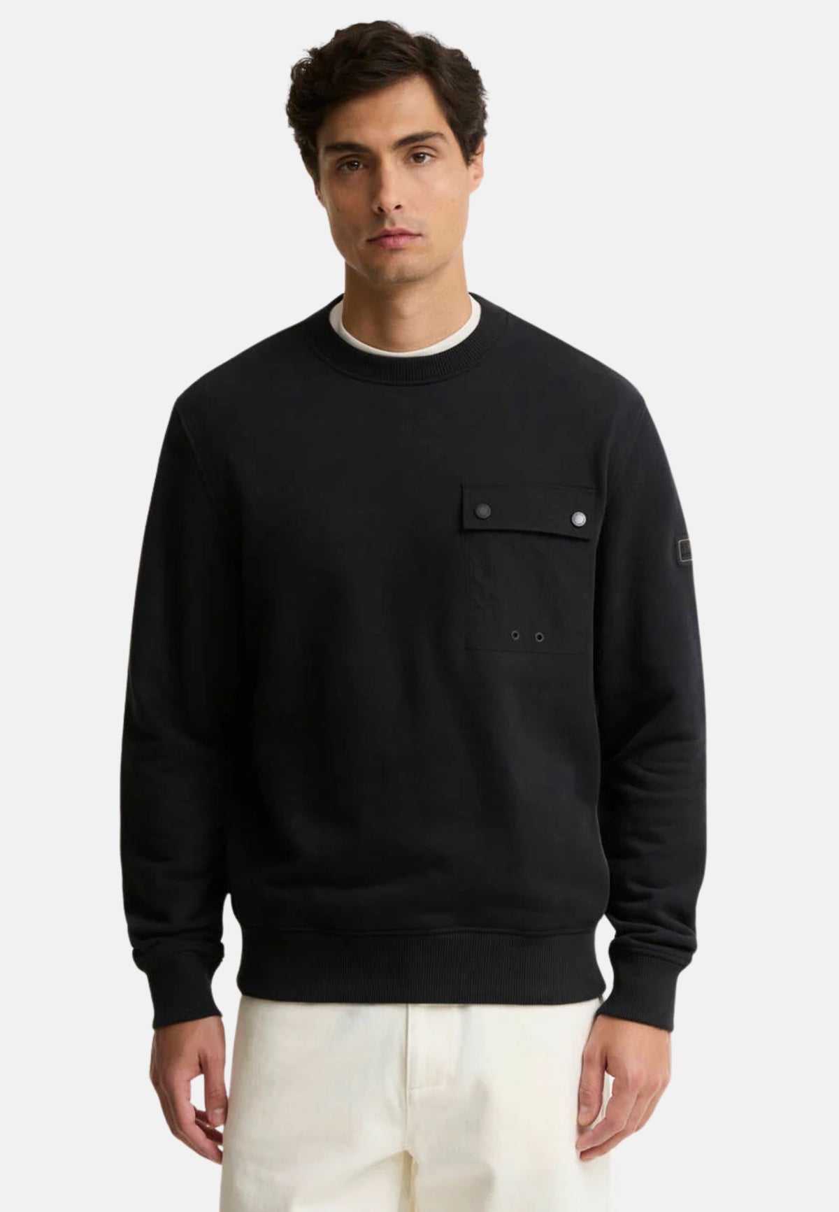 INLICE CREW SWEATSHIRT - BLACK