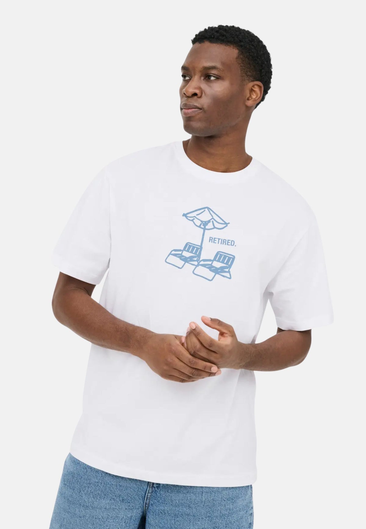 ONSALEX PASSA RLX SS TEE - BRIGHT WHITE/RETIRED