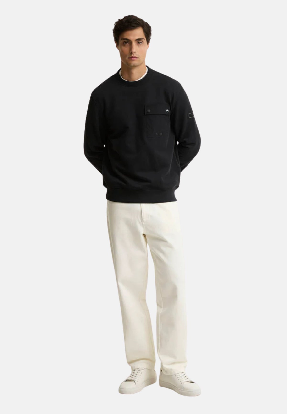 INLICE CREW SWEATSHIRT - BLACK