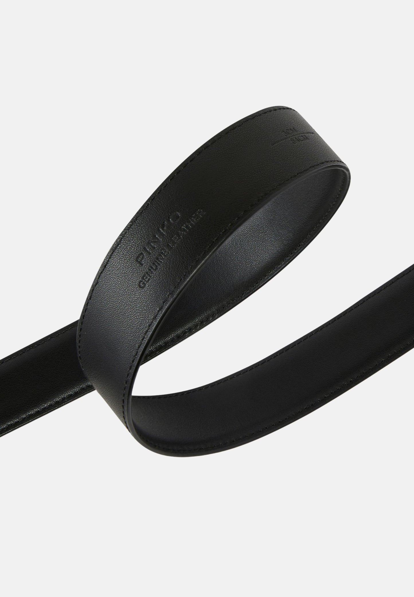 LOVE BERRY H3 BELT. LOW VITELLO SETA - BLACK-ARGENTO