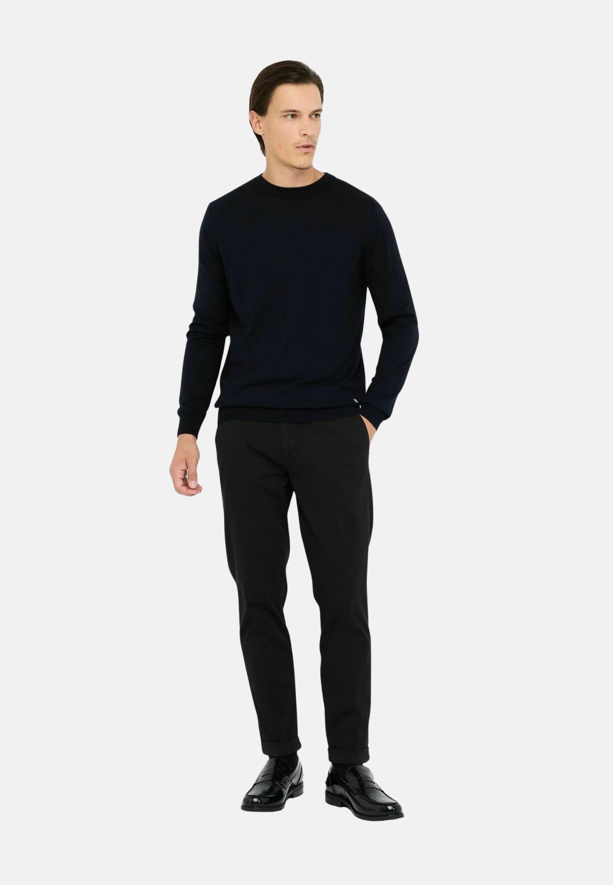MAGLIA GIROCOTSETA - DARK BLUE