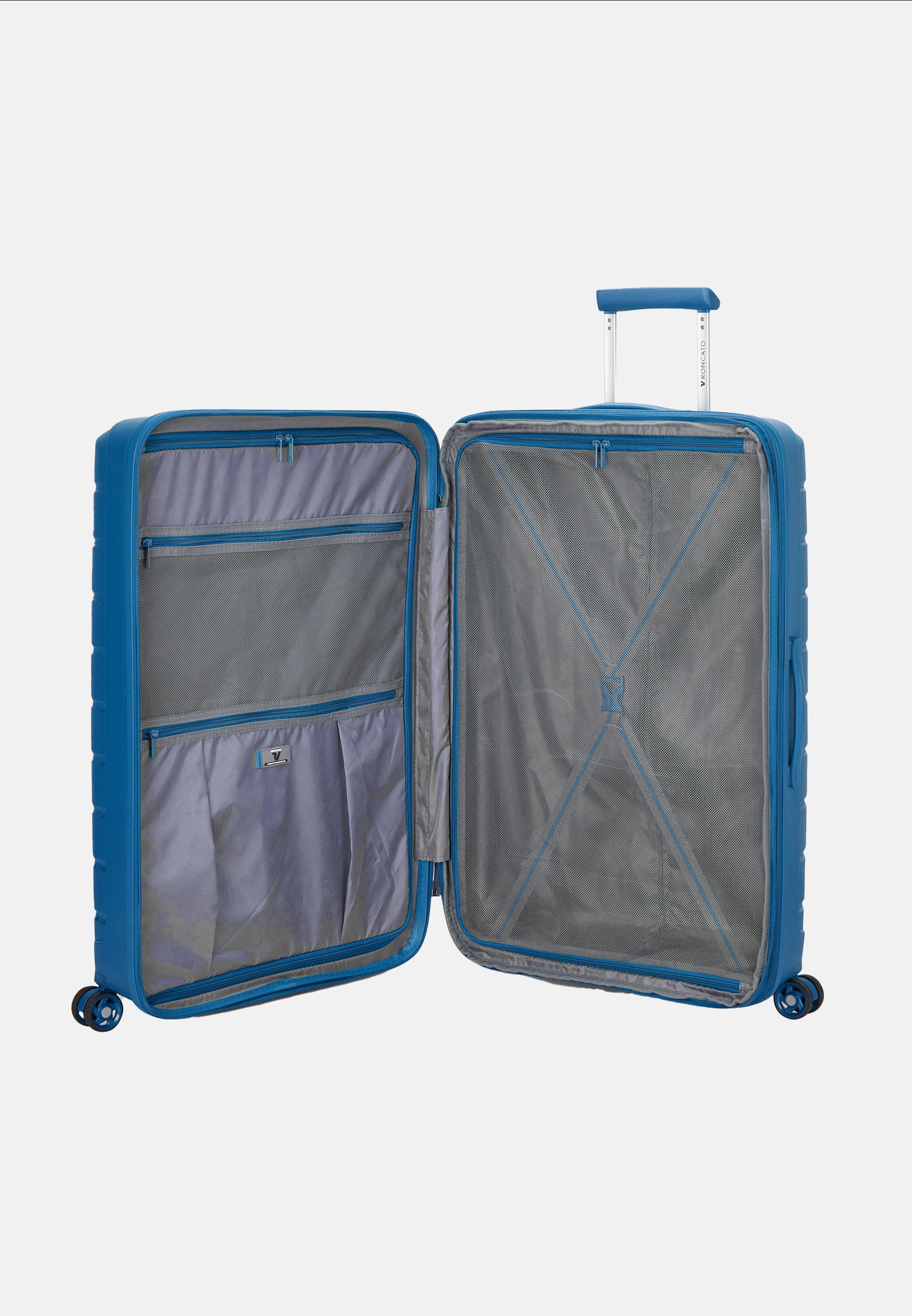 TROLLEY GRANDE B-FLYING 4R 78CM EXP - butterfly denim
