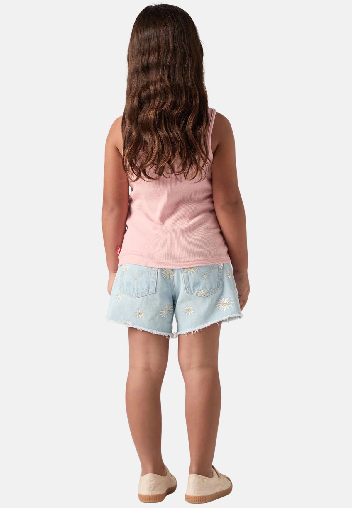 LVG DAISY DENIM A LINE SHORT - LIGHT SUGAR