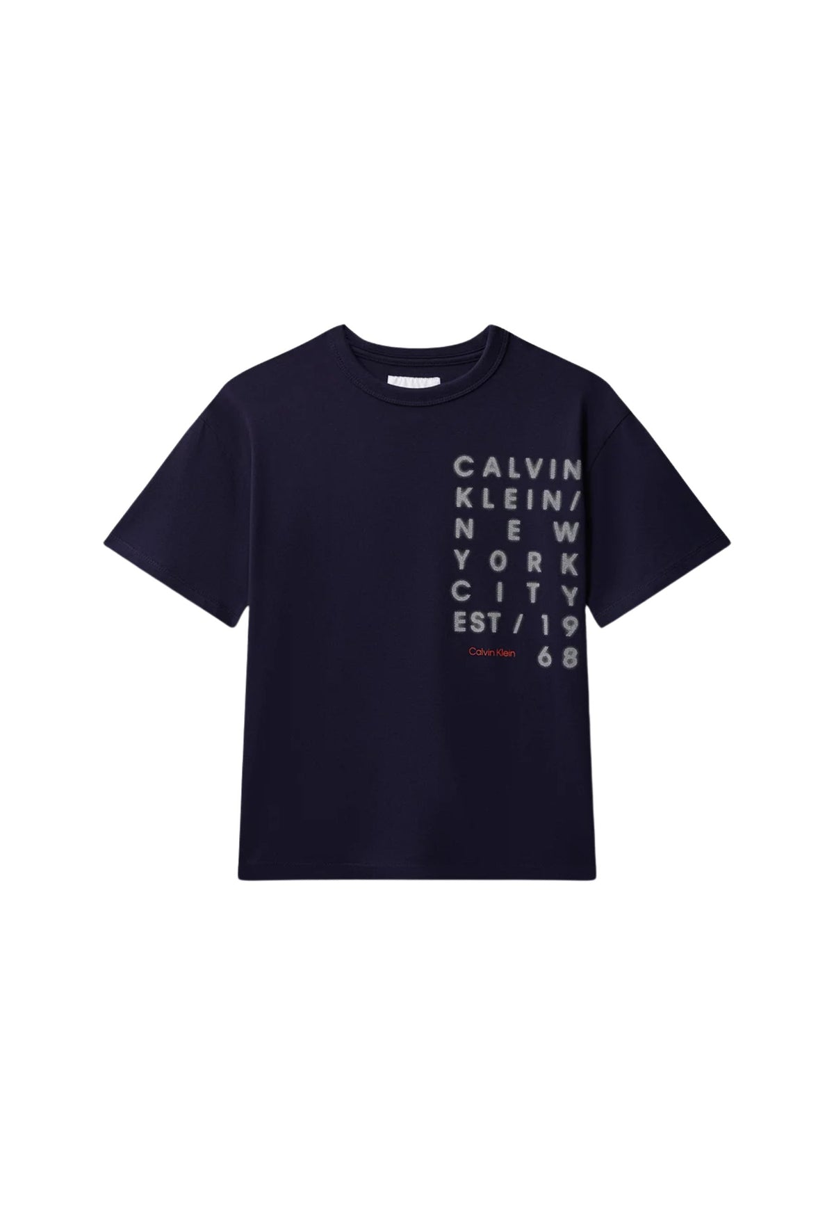 SQUARE LOGO T-SHIRT - EVENING BLUE