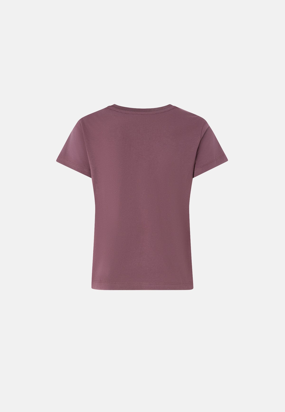 BASICO T-SHIRT JERSEY LOGO PINKO GOMMATO - BORDEAUX