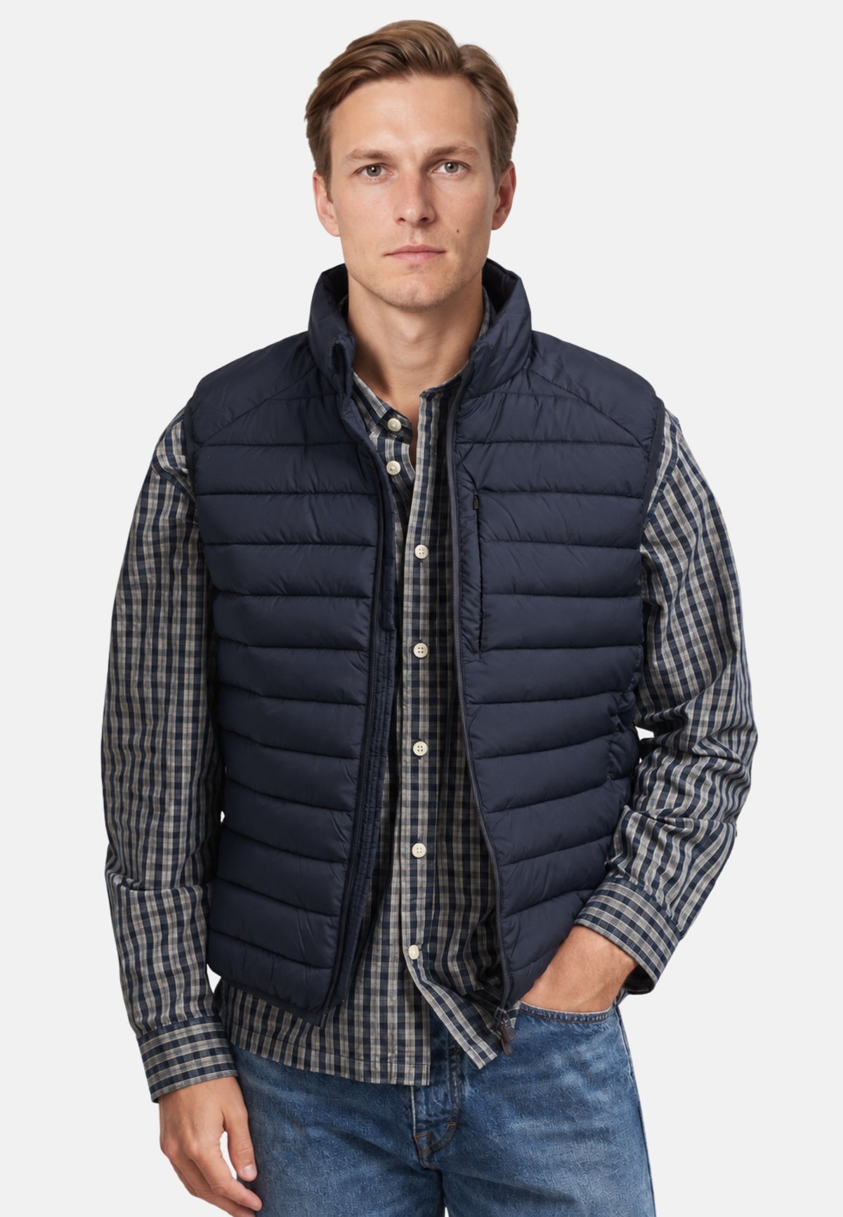 RHUS GILET - ECLIPSE BLUE
