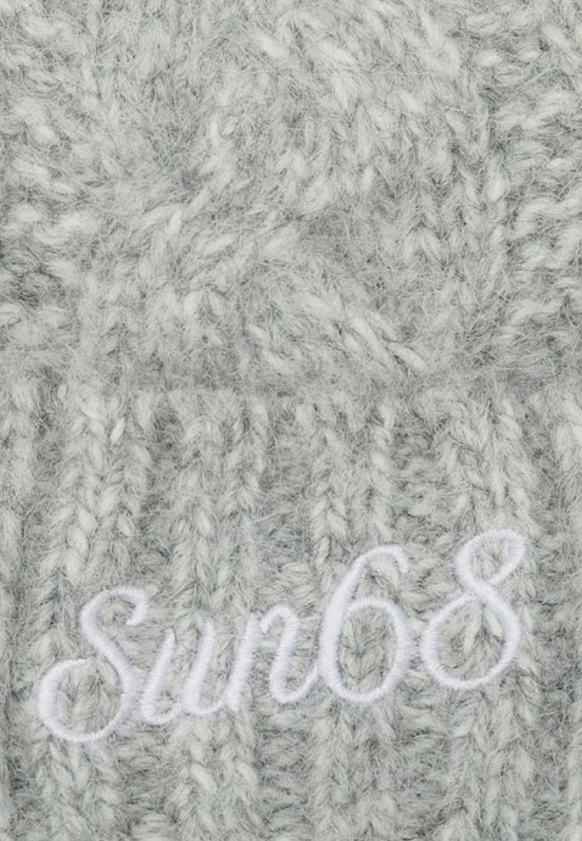 CAP CABLE POM POM - GRIGIO CHIARO