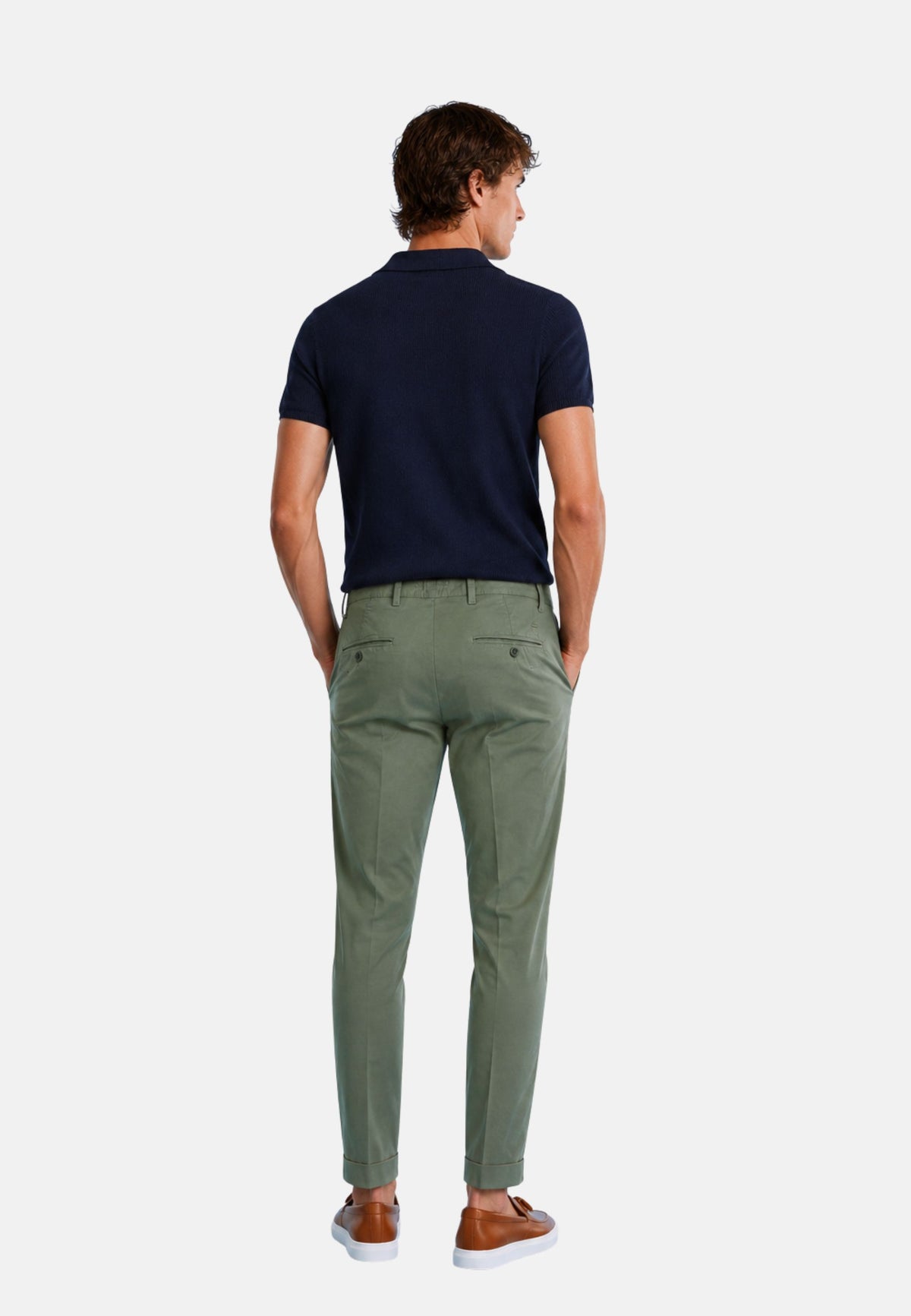 PANTALONE SLIM - militare