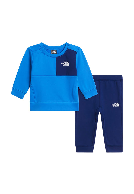 BABY PERF FLEECE SET - ACTIVE BLUE/BOL