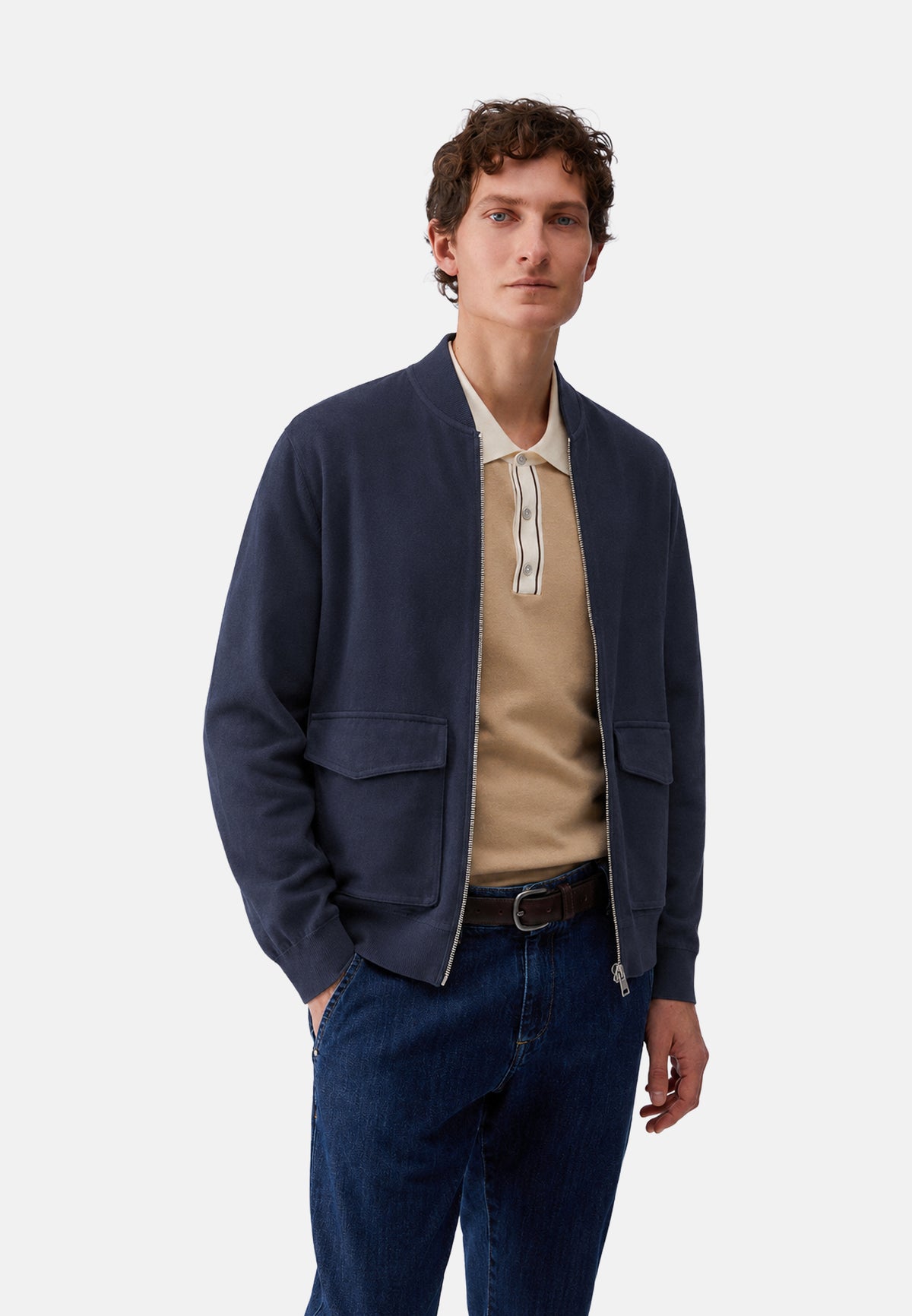MAGLIA APERTA M/L - DARK BLUE