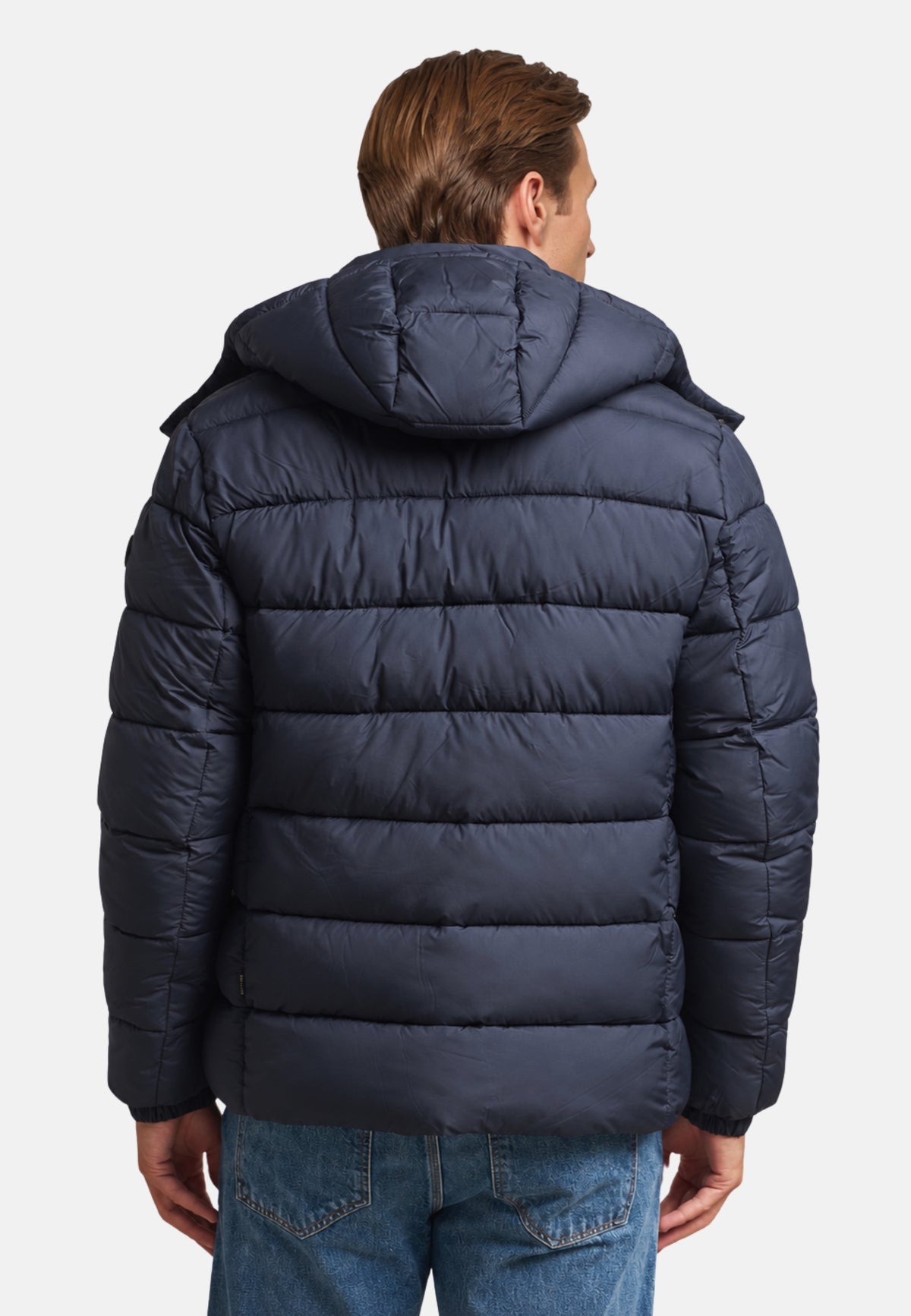 GIUBBOTTO CAPPUCCIO BORIS - BLUE BLACK