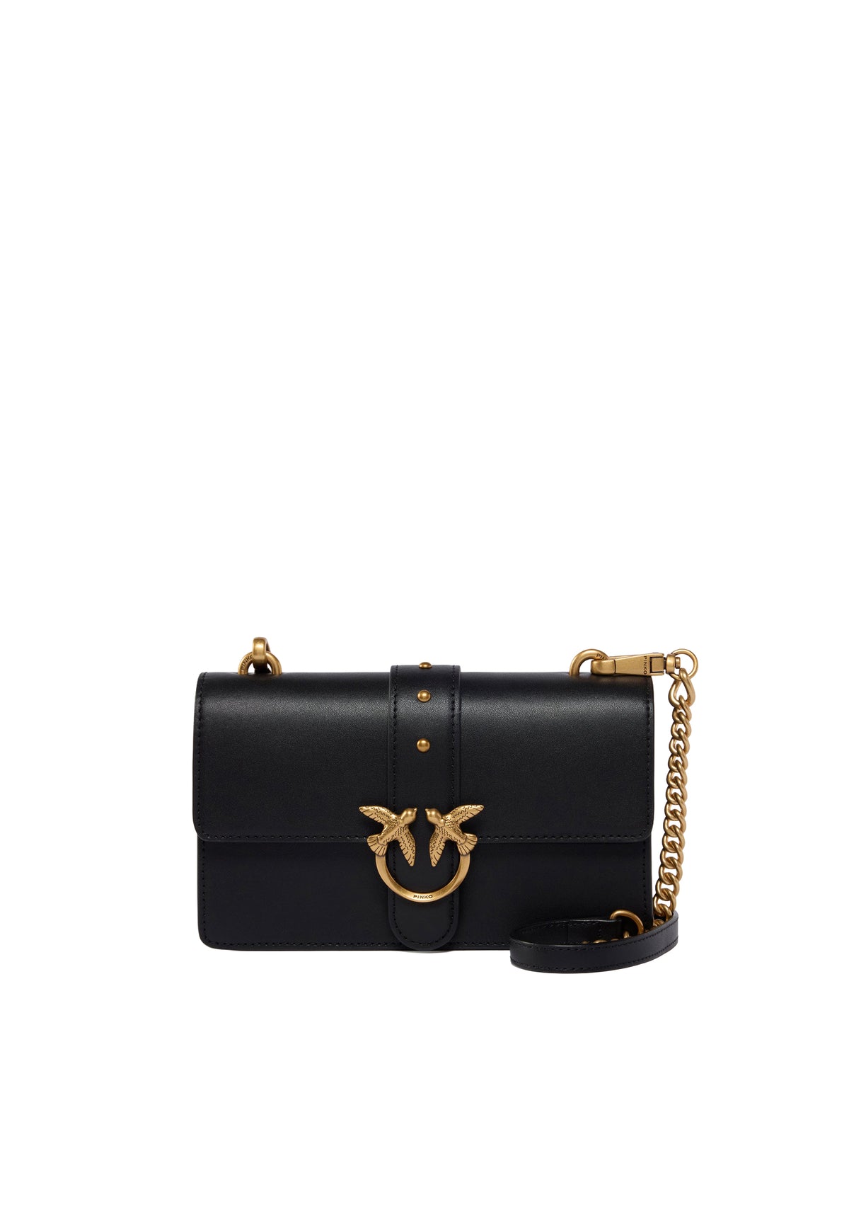 LOVE ONE MINI ST.SMALL B. VITELLO SETA - BLACK-ORO