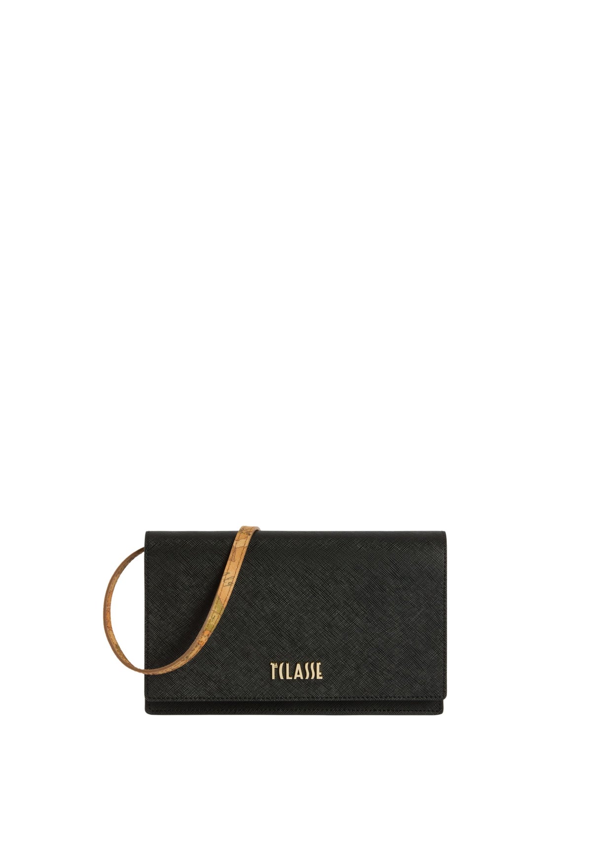 POCHETTE PATTA E TRACOLLA - BLACK