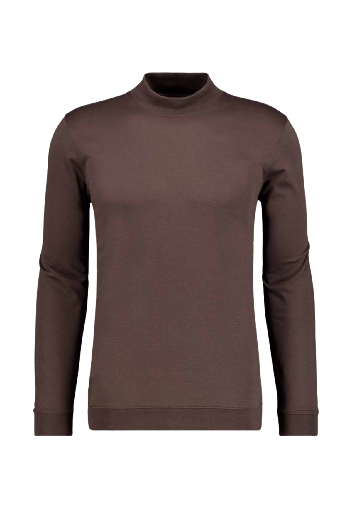 MAGLIA MEZZOCOLLO - MARRONE