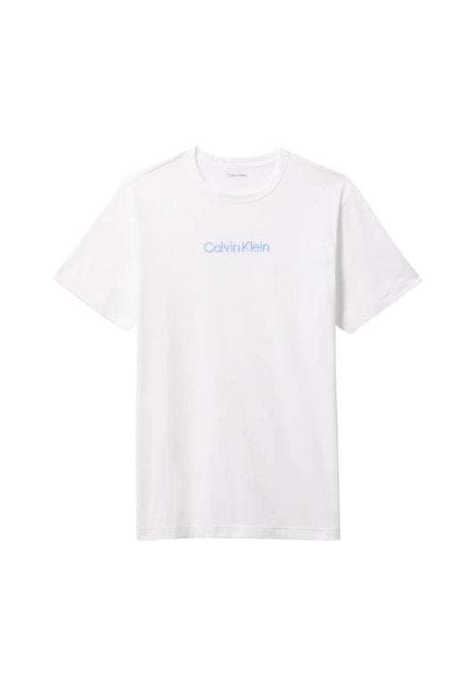 S/S CREW NECK - CLASSIC WHITE W/BLUE DESCENT LOGO