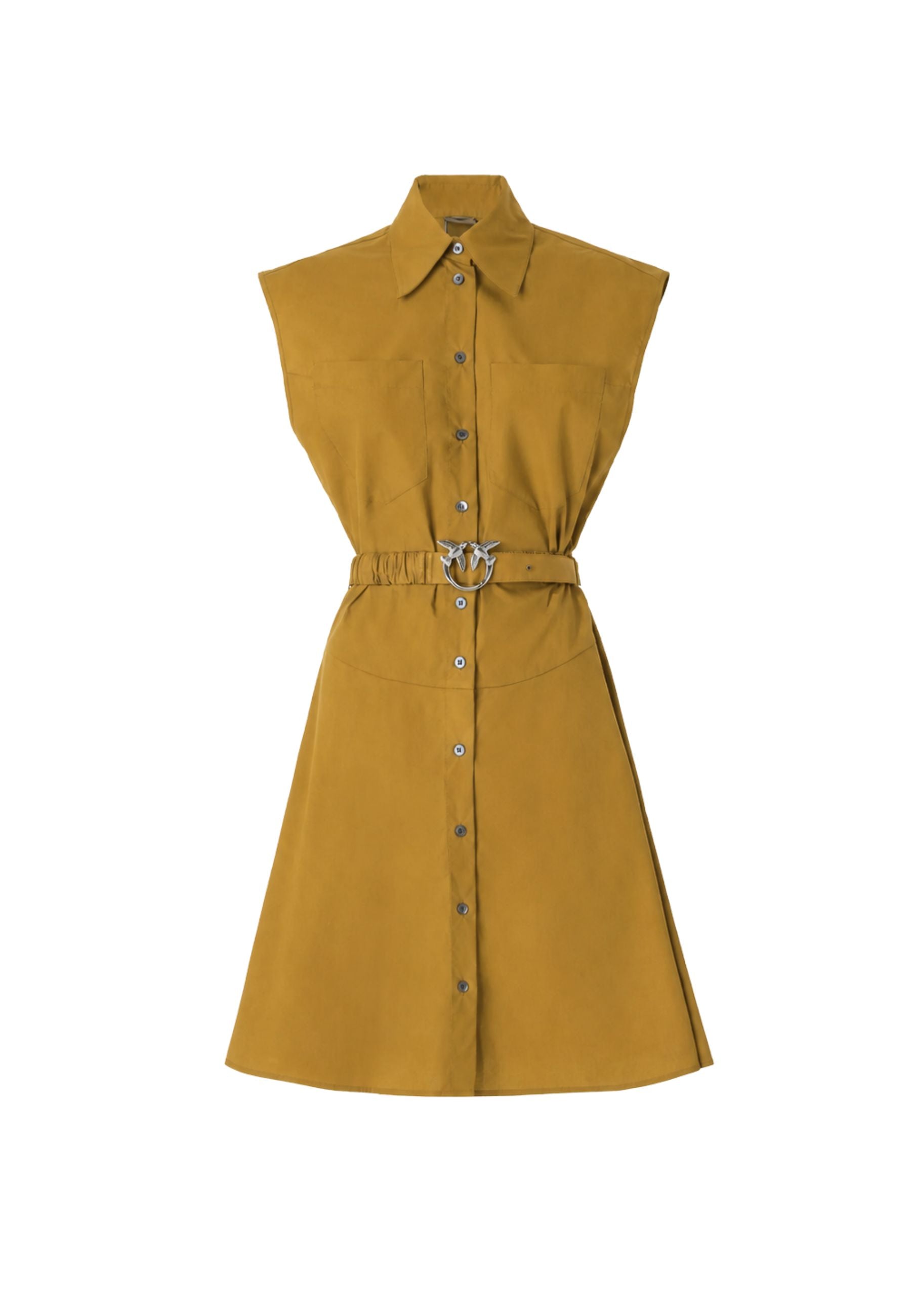 ANACETA ABITO POPELINE - BROWN