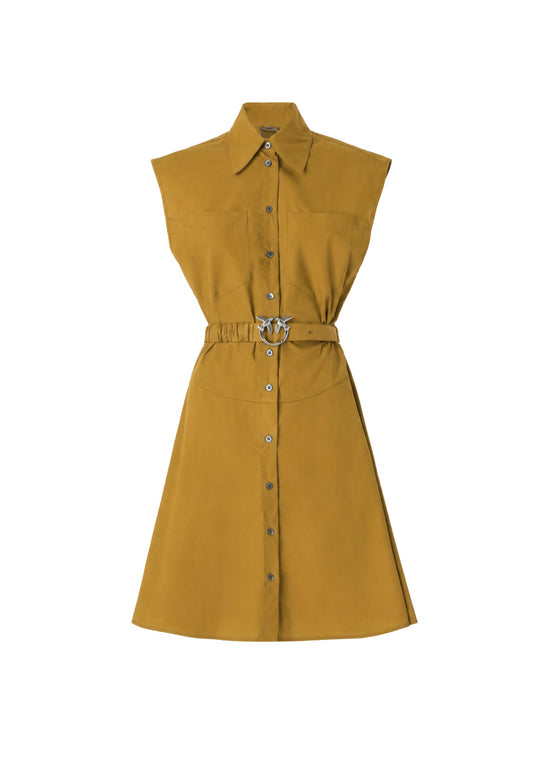 ANACETA ABITO POPELINE - BROWN