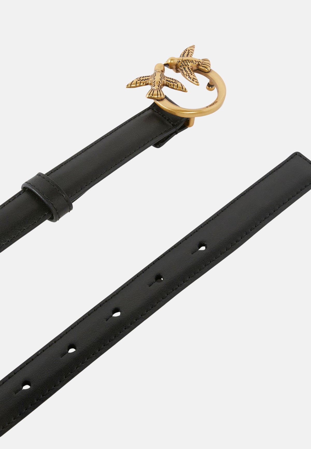 LOVE BERRY H2 BELT.LOW VITELLO SETA - BLACK