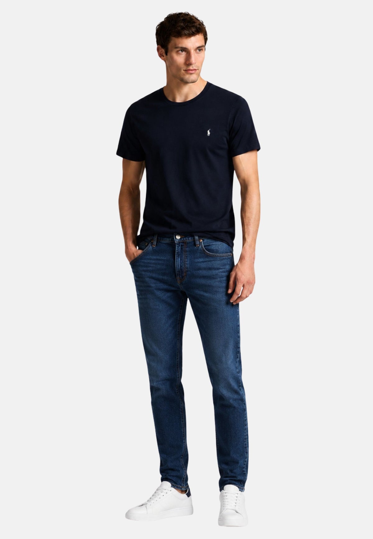 S/S CREW-SLEEP-TOP - NAVY