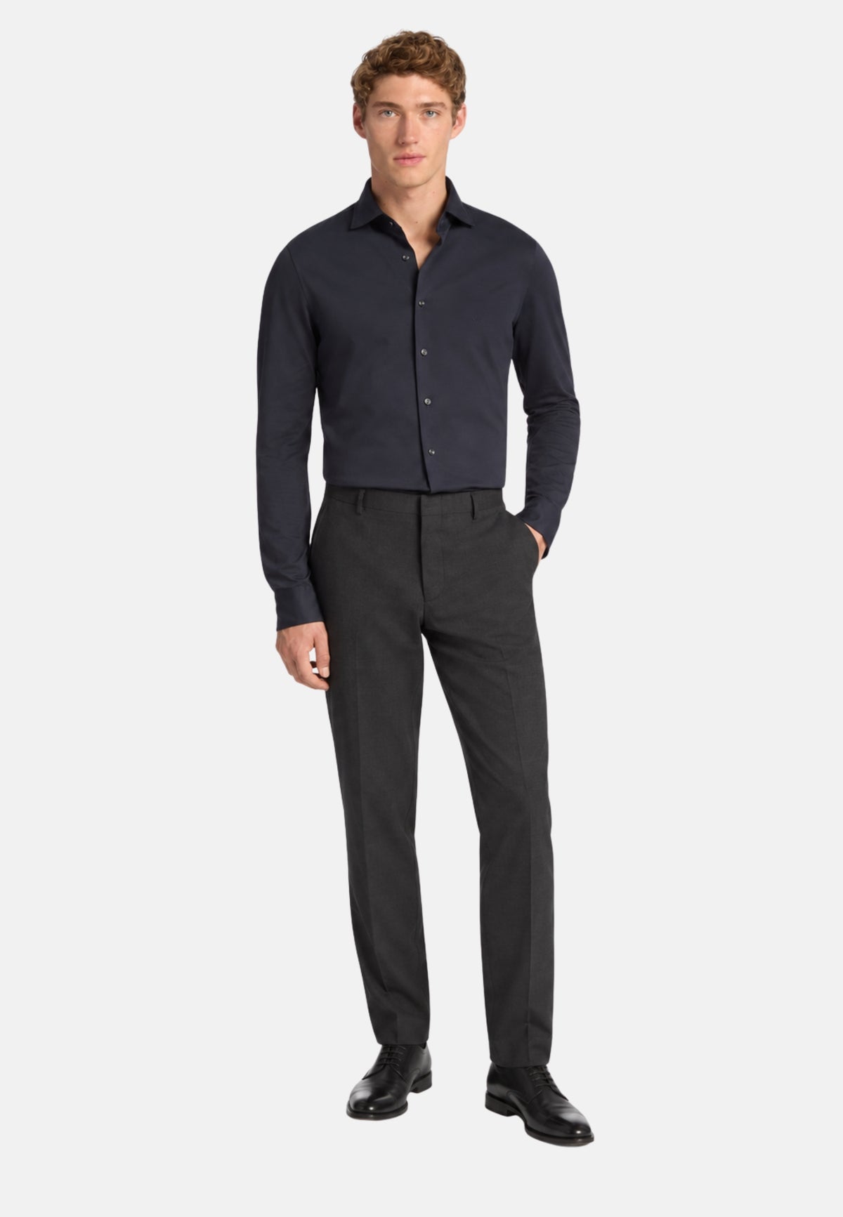PERFORMANCE KNIT SLIM FIT - navy