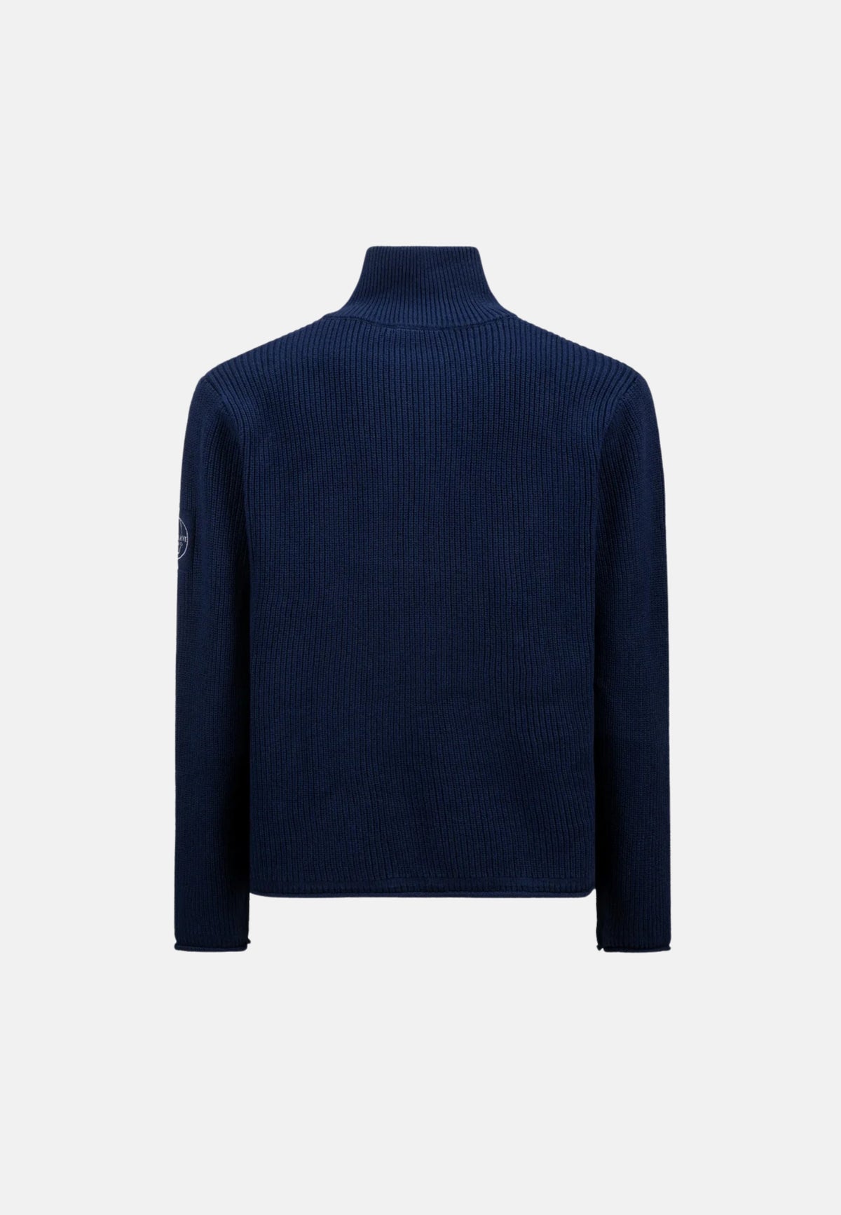 MAGLIONCINO MEZZOCOLLO CON ZIP - BLUE