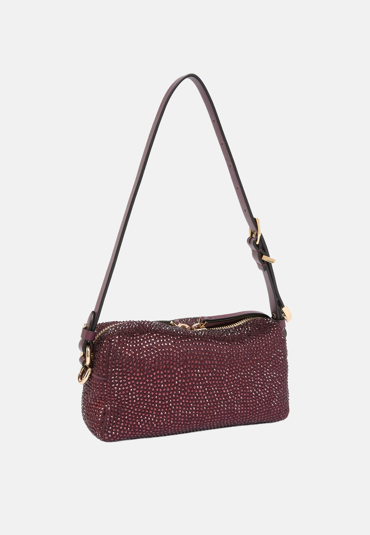 BAULETTO TRITTICO MINI FULL STRASS - BURGUNDY