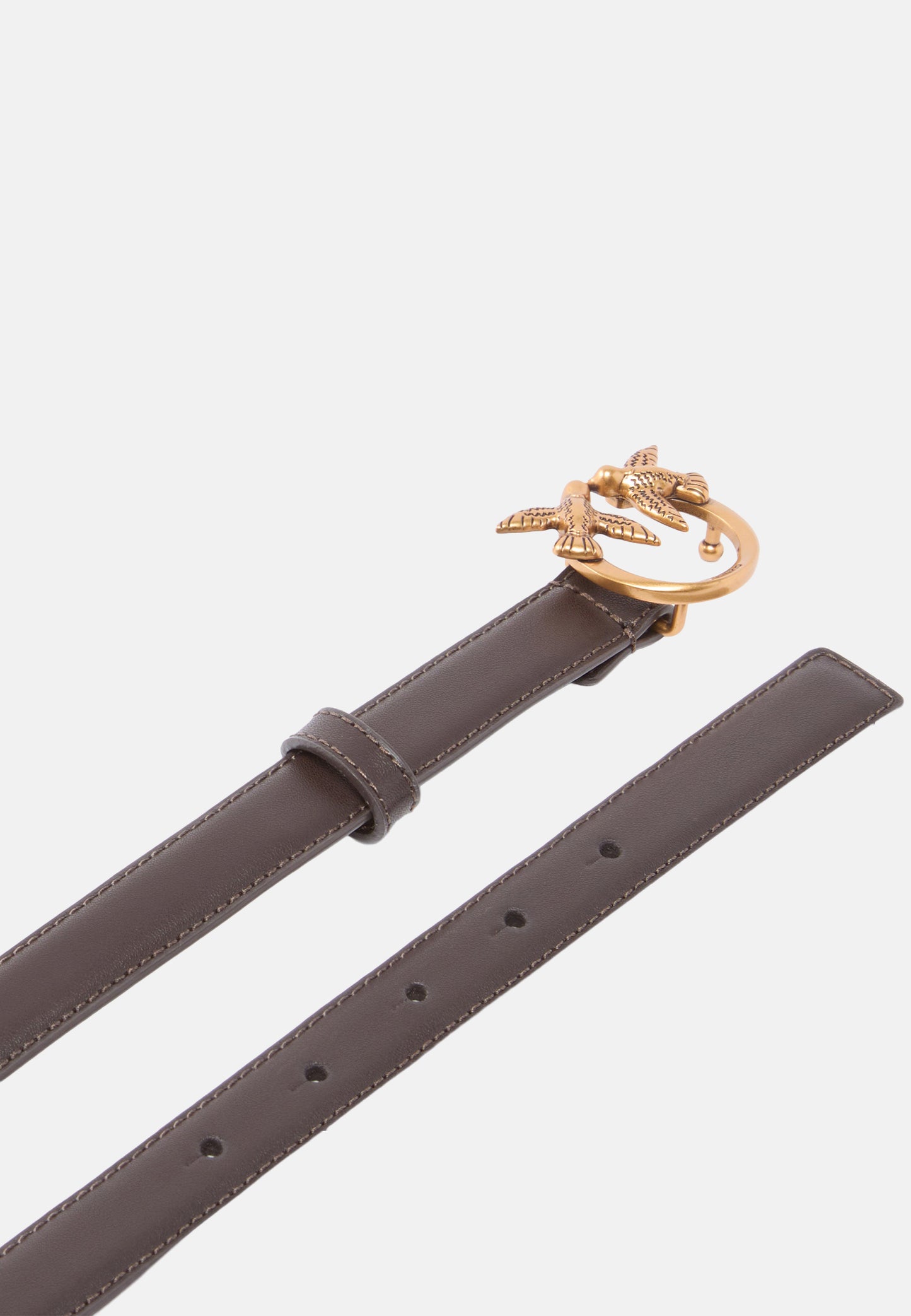 LOVE BERRY H2 BELT.LOW VITELLO SETA - BROWN