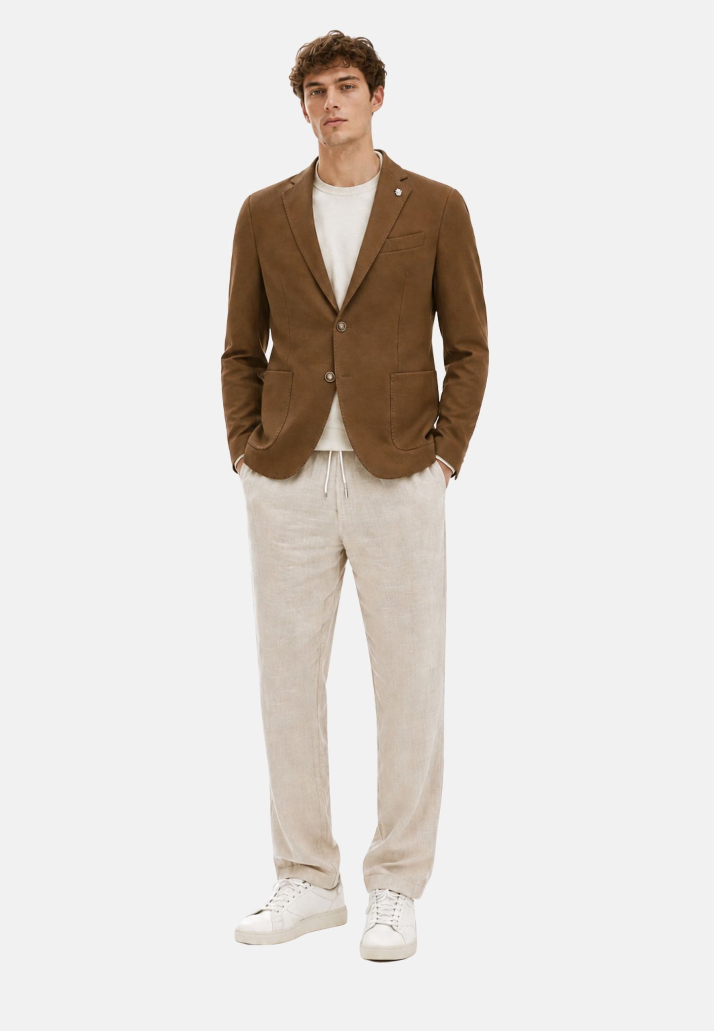 GIACCA MONOPETTO - marrone