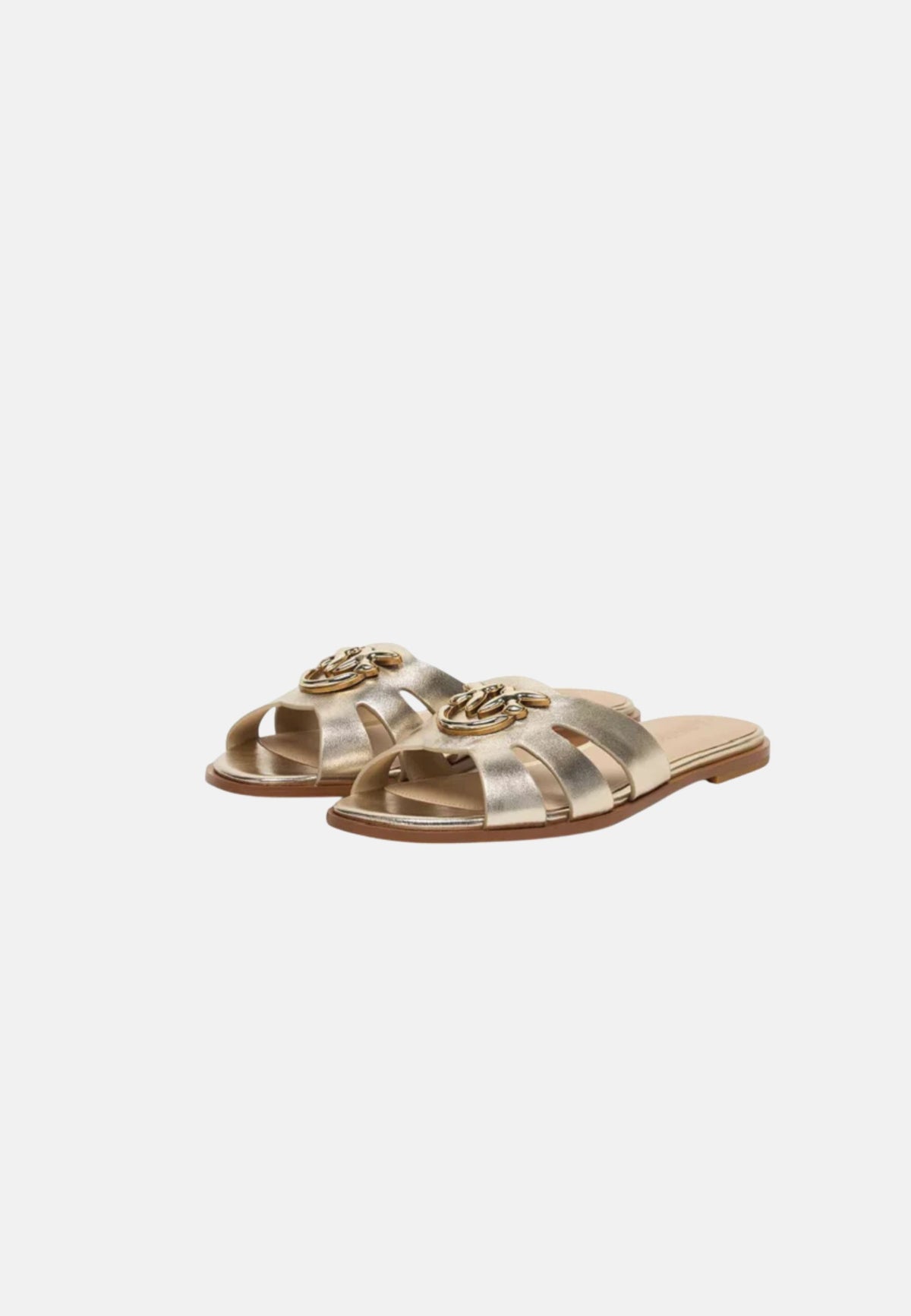 MILLY 04 SLIPPER LAMINATED NAPPA - PLATINUM