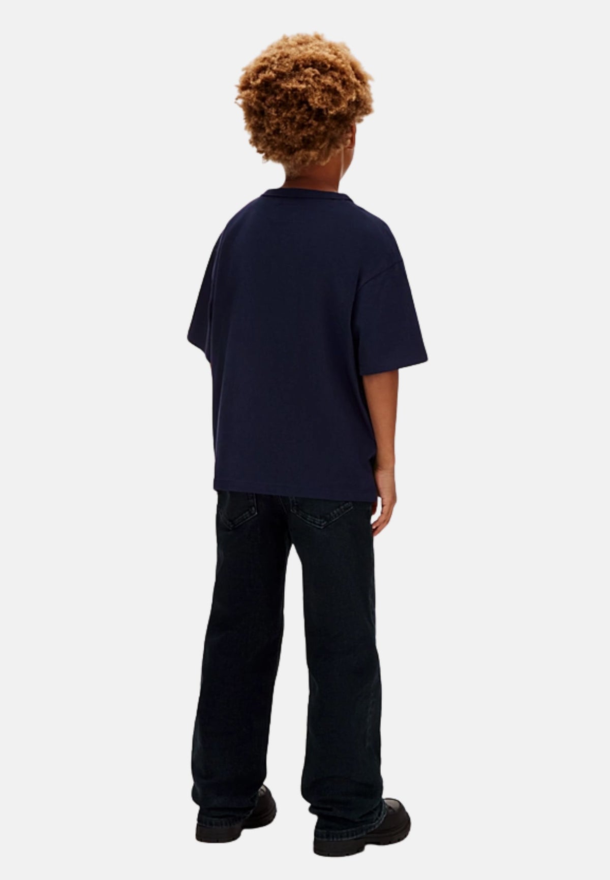 SQUARE LOGO T-SHIRT - EVENING BLUE