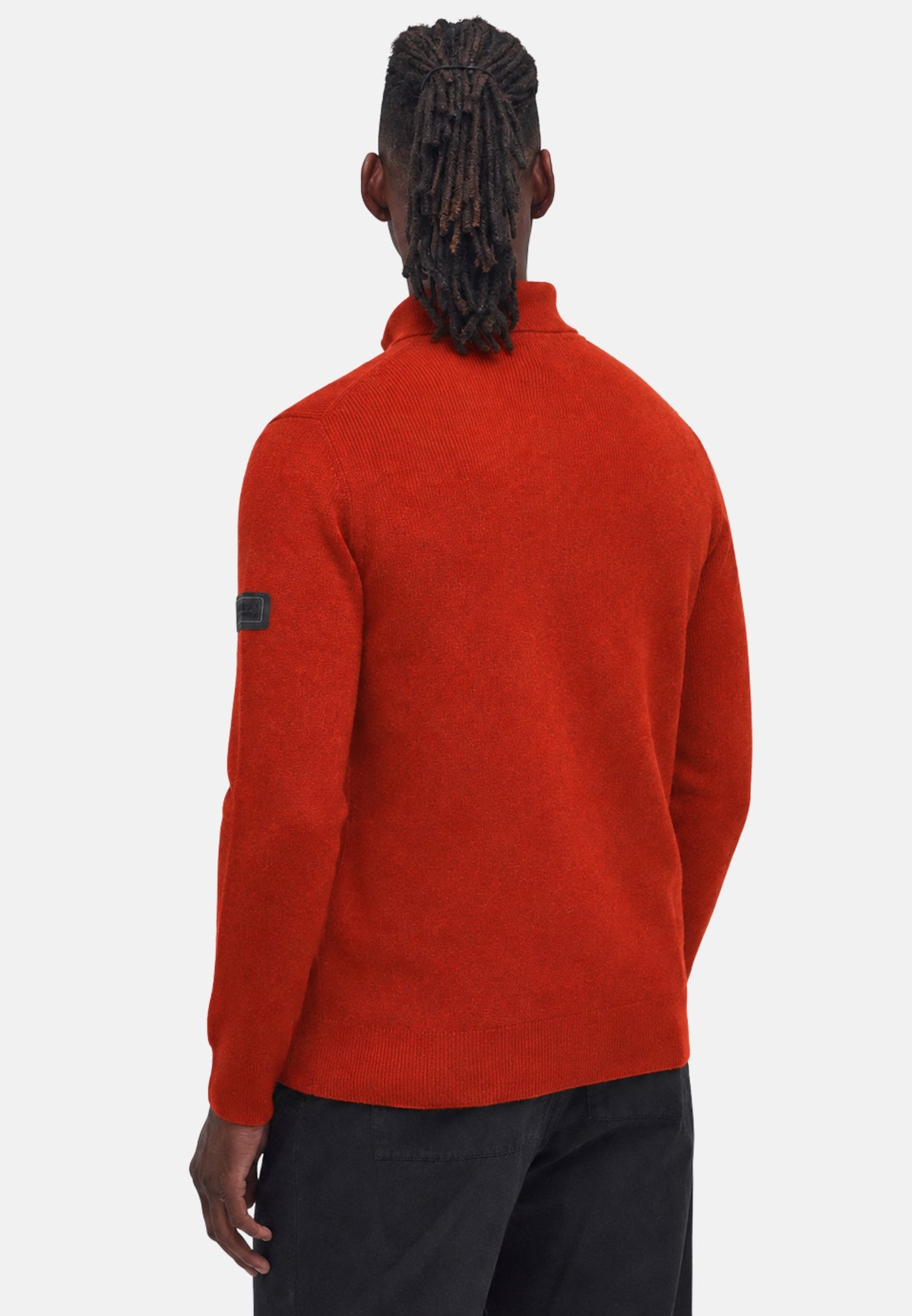 CRAWLEY FUNNEL NECK JUMPER - FIRE WHIRL