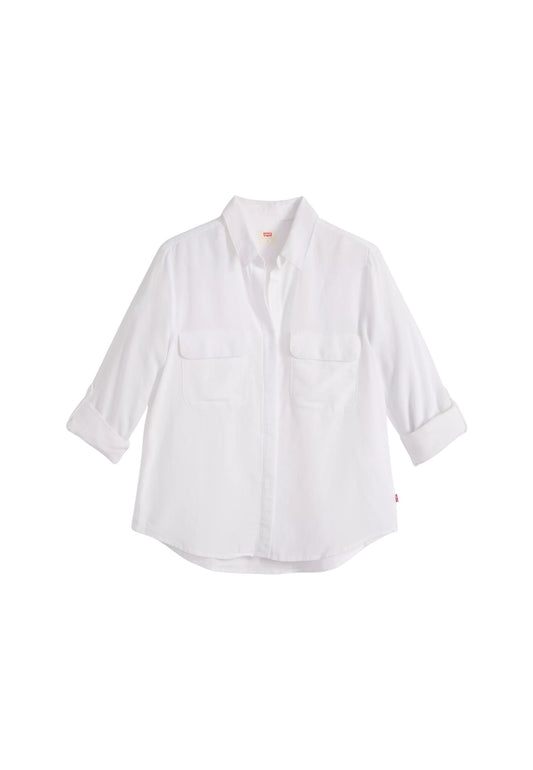 ELAINE UTILITY SHIRT - bianco
